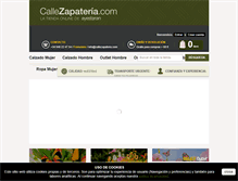 Tablet Screenshot of callezapateria.com